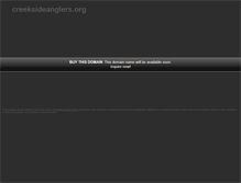 Tablet Screenshot of creeksideanglers.org